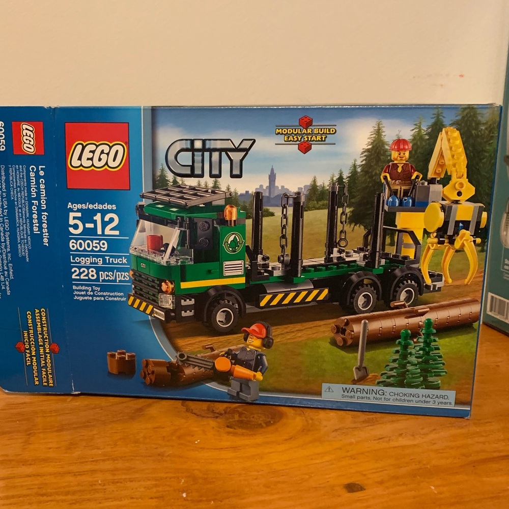 LEGO logging truck set